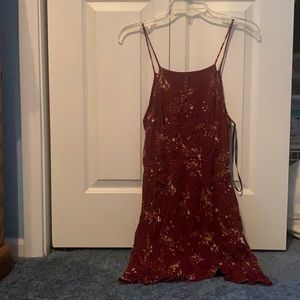 Juniors maroon dress medium